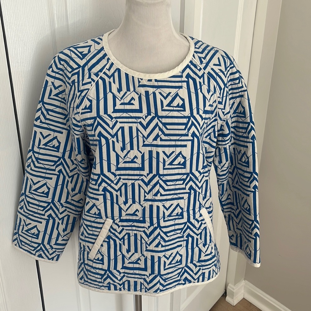 J Crew quilted top